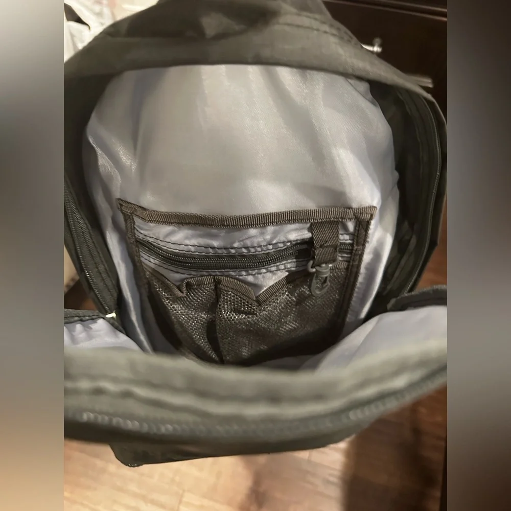 Outdoors Black and Gray Backpack